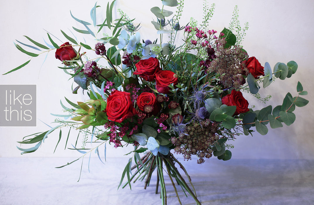 "Valentine" Romance Red Bouquet -EXTRA-